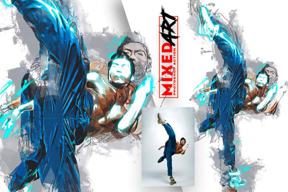 Mixed Art Photoshop Action