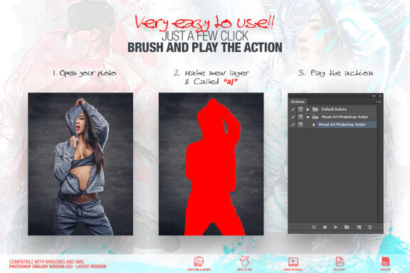 Mixed Art Photoshop Action