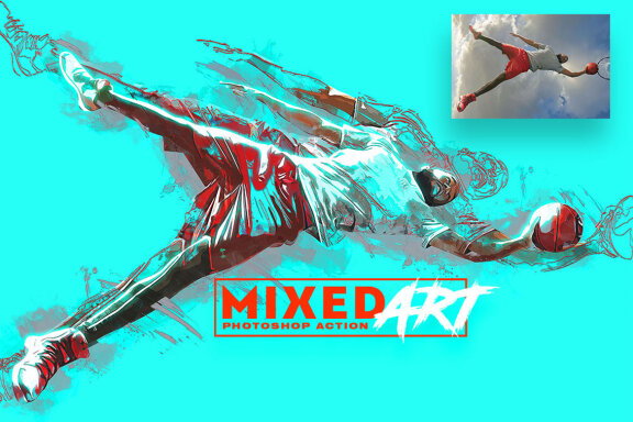 Mixed Art Photoshop Action