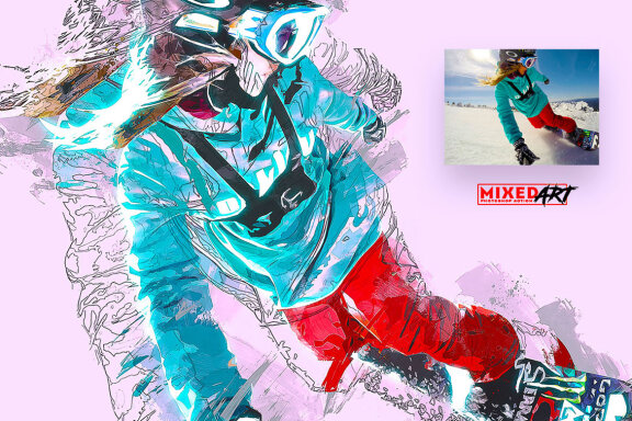 Mixed Art Photoshop Action