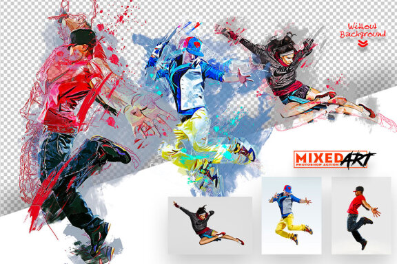 Mixed Art Photoshop Action