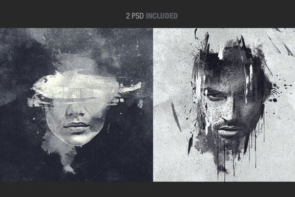 Grunge Photoshop Template