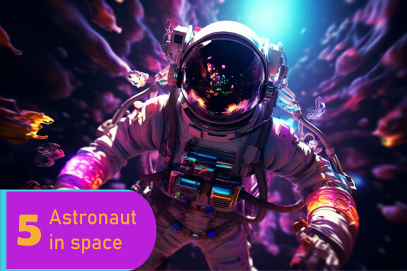 astronaut in space Generative AI