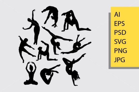 Dancing 4 silhouette
