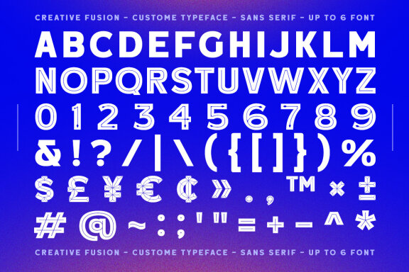 Creative Fusion - Custome Typeface