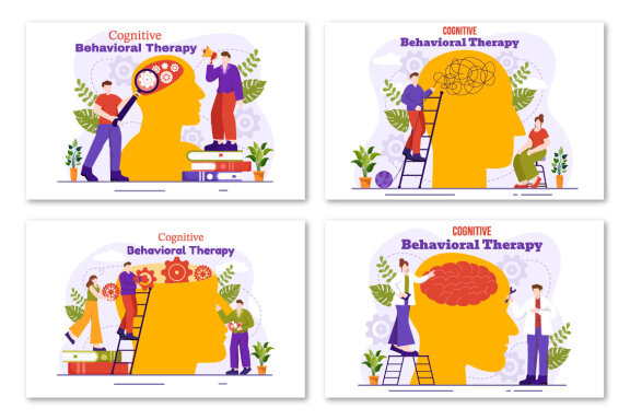 12 Cognitive Behavioural Therapy Illustration