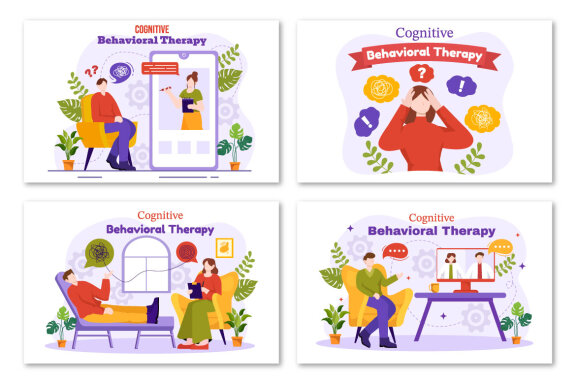 12 Cognitive Behavioural Therapy Illustration