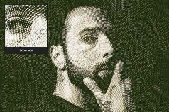Engrave Photoshop Action