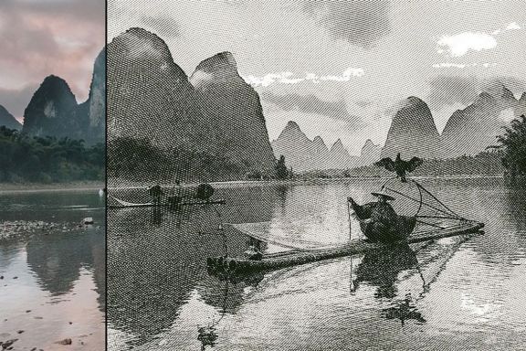 Engrave Photoshop Action