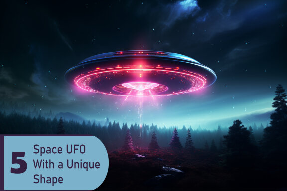 Space UFO with a unique shape