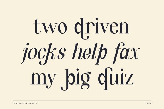 Quinty a Luxury Serif Font Family