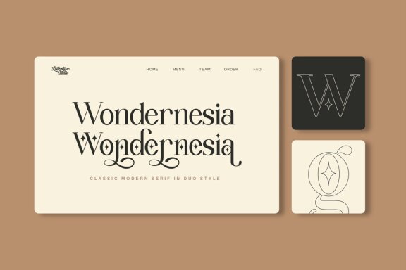 Wondernesia Nostalgic & Modern Serif