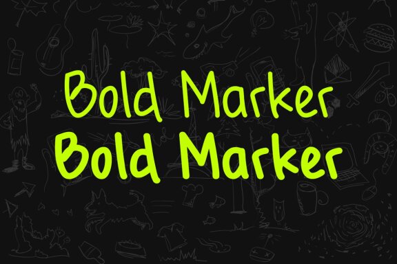 Bold Marker | Natural & Bold Display