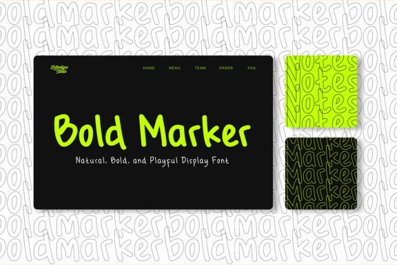 Bold Marker | Natural & Bold Display