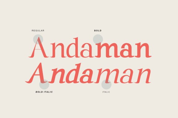 Andaman an Experimental Serif Font