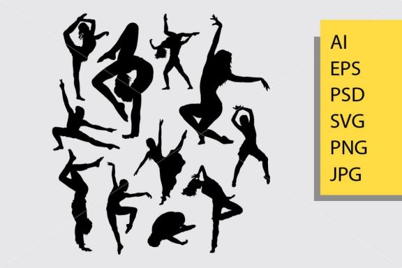Dancing 5 silhouette