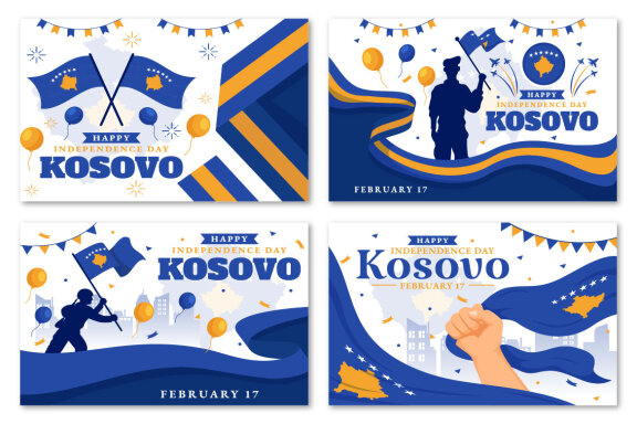 13 Kosovo Independence Day Illustration