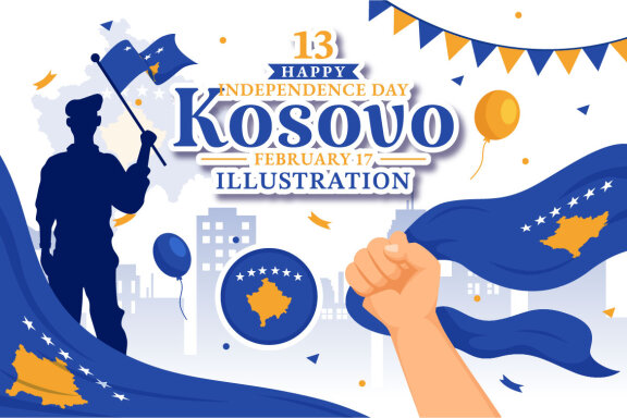 13 Kosovo Independence Day Illustration