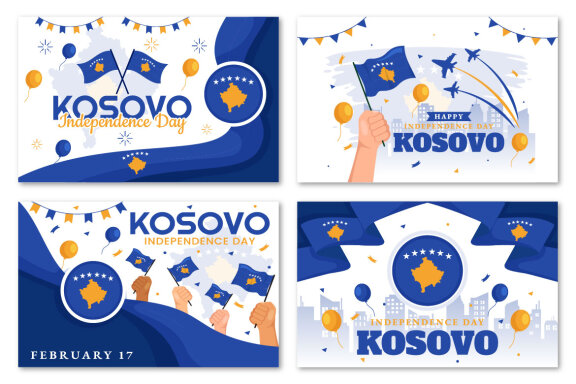 13 Kosovo Independence Day Illustration