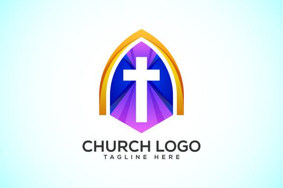 Church colorful & modern logo