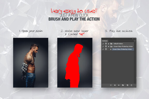 Dream Glass Photoshop Action