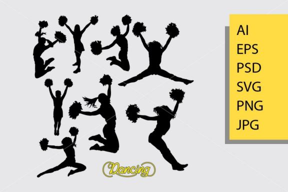 Cheerleader 2 silhouette