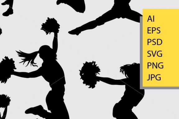 Cheerleader 2 silhouette