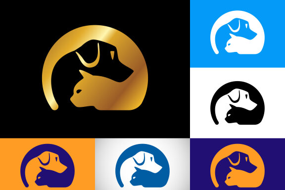 Cat Dog Pet Care Logo | BrandCrowd Logo Maker