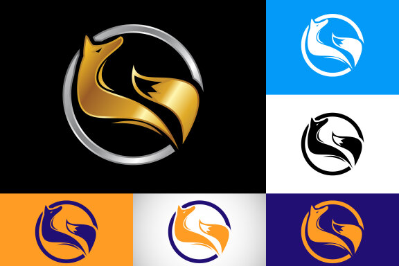 Creative fox logo