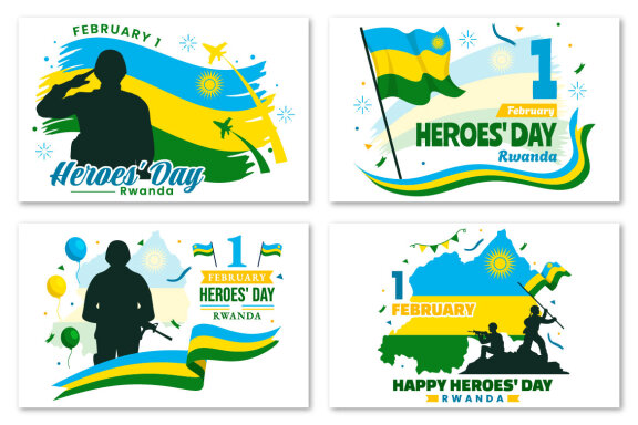 12 Rwanda Heroes Day Illustration