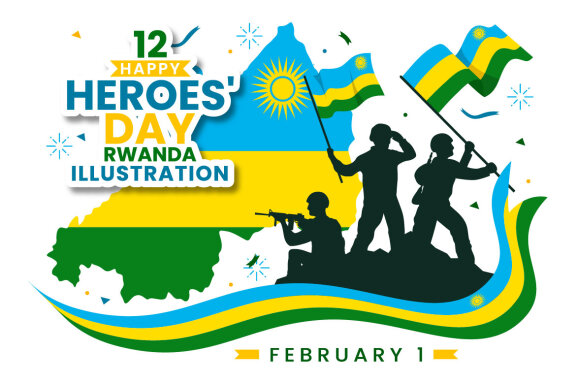 12 Rwanda Heroes Day Illustration