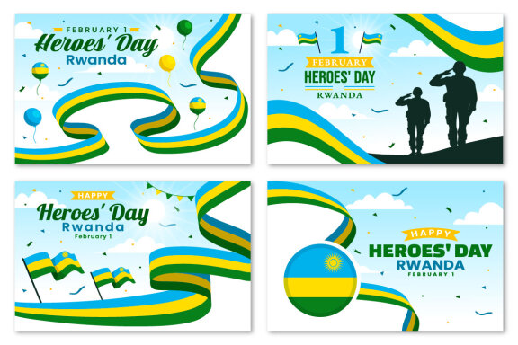 12 Rwanda Heroes Day Illustration