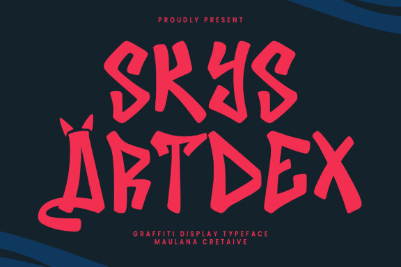 Skys Artdex Graffiti FREE Font