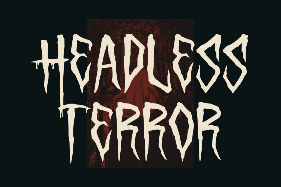 Acholic Horror Display Typeface