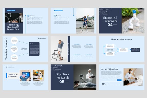 Thesis Defense Technology google slide Template