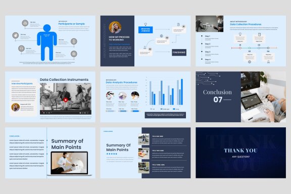 Thesis Defense Technology google slide Template