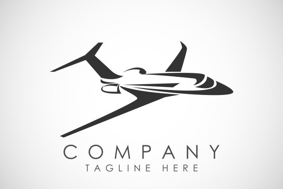 Airplane aviation logo