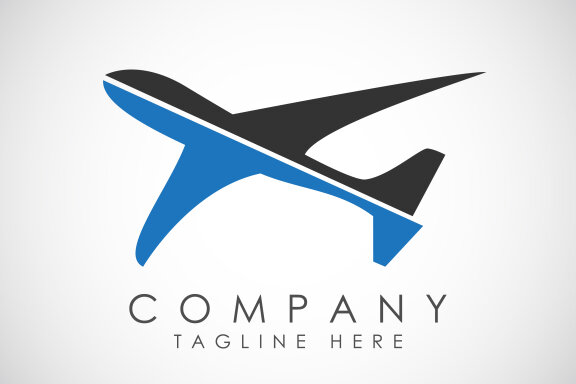 Airplane aviation logo