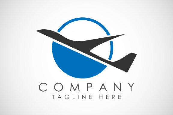 Airplane aviation logo
