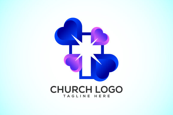 Church colorful logo