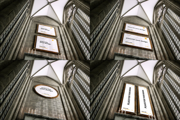 Church Scenes Frame Mockups