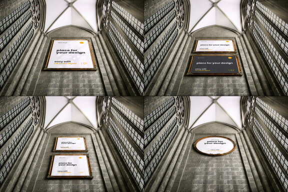 Church Scenes Frame Mockups