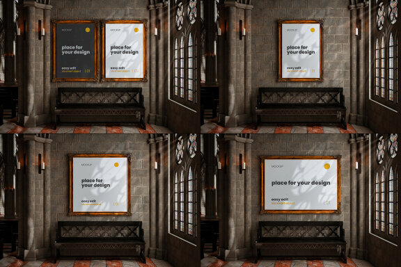 Church Scenes Frame Mockups
