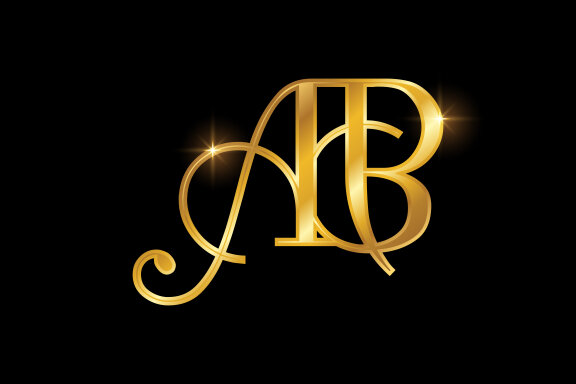 Letter A B Logo Design