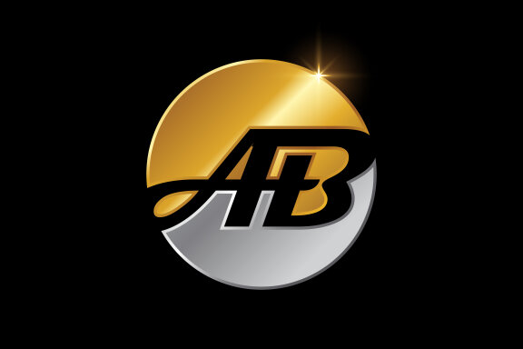 Letter A B Logo Design