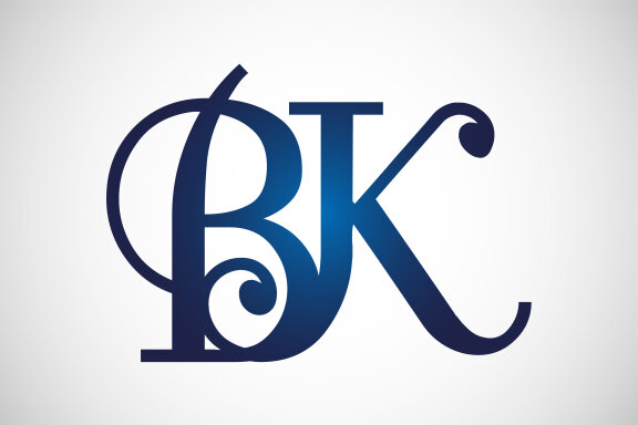 Premium Vector | Bk monogram logo design letter text name symbol monochrome  logotype alphabet character simple logo