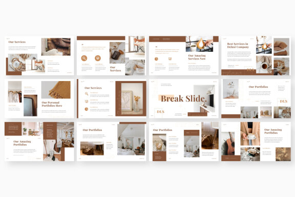 Delusi Eart Tone Business Google Slides Presentation Template