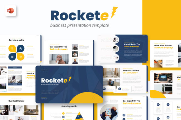 Rockete Business PowerPoint Presentation Template