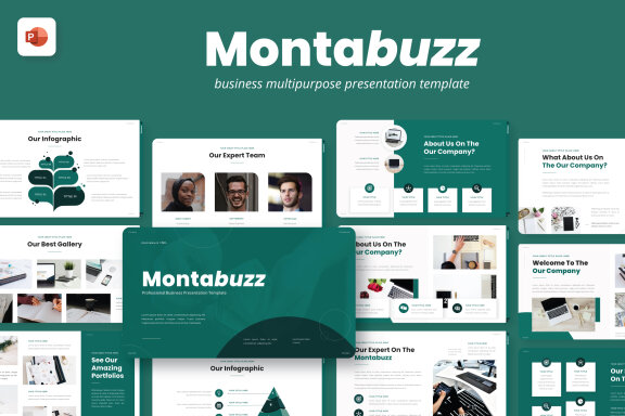 Montabuzz Business PowerPoint Presentation Template