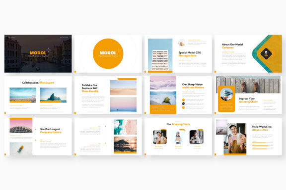 Modol Business PowerPoint Presentation Template